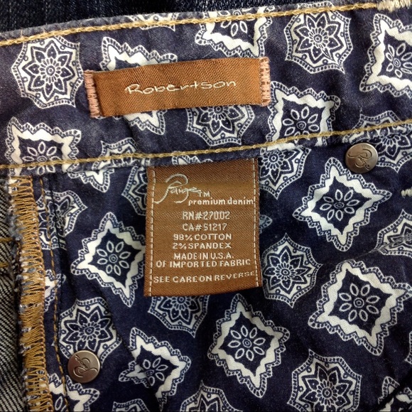 Paige Wide Leg Flare Robertson Jeans Sz 28 - Picture 7 of 8